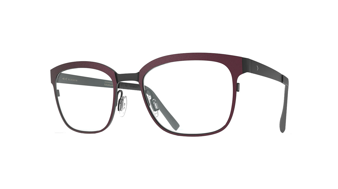 Paire de lunettes de vue Blackfin Bf1014 dawson couleur rouge - Côté à angle - Doyle