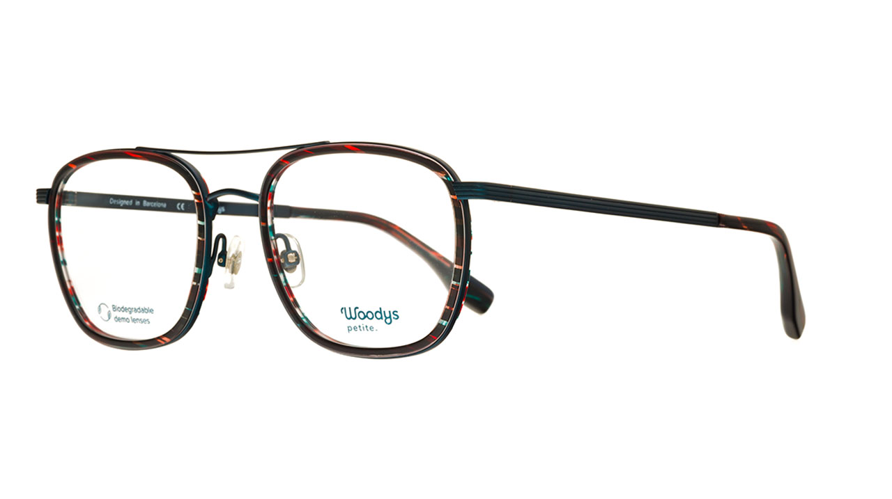Paire de lunettes de vue Woodys-petite Harlow couleur noir - Côté à angle - Doyle