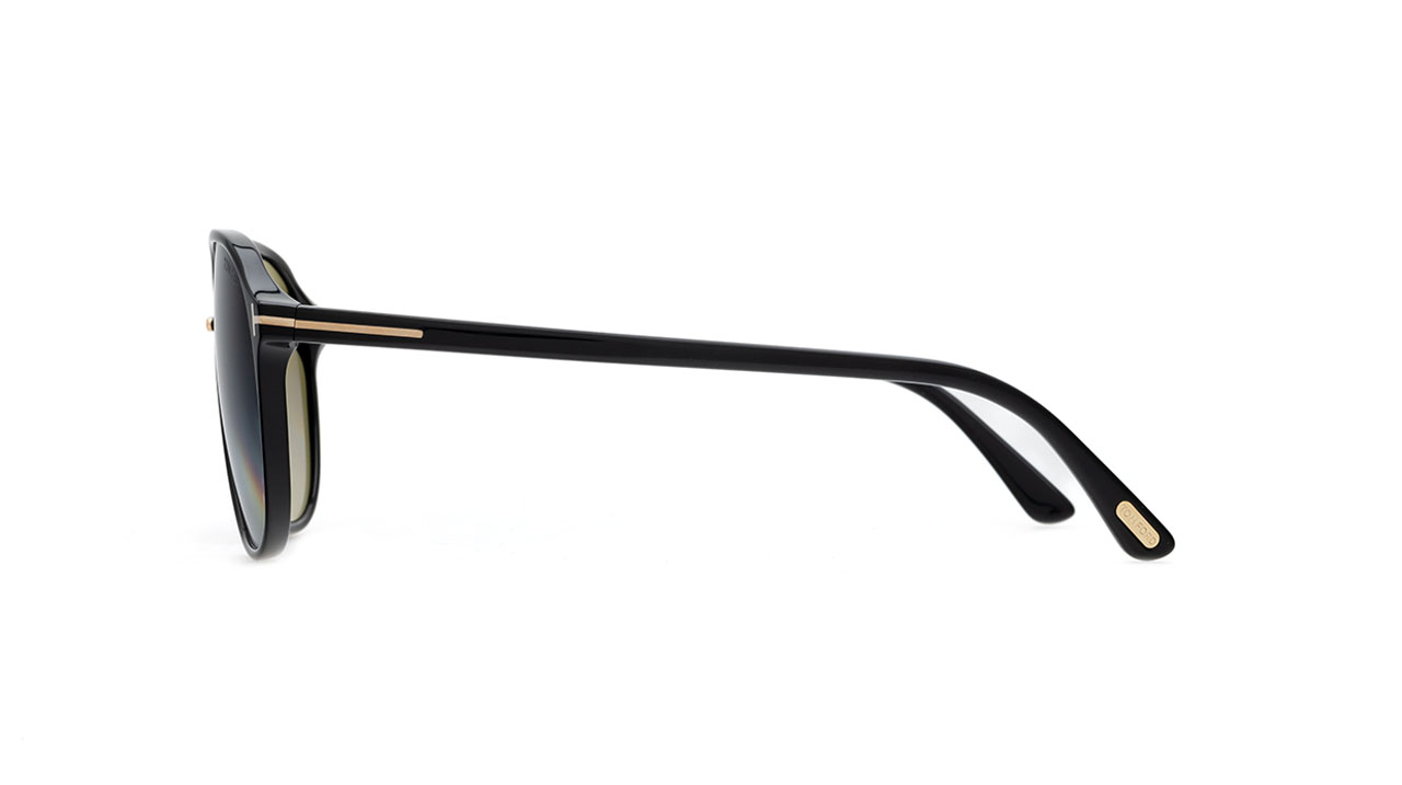 Paire de lunettes de soleil Tom-ford Tf1026 /s couleur noir - Côté droit - Doyle