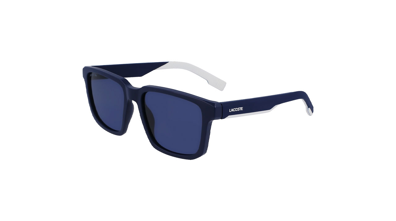 Paire de lunettes de soleil Lacoste L999s couleur marine - Côté à angle - Doyle