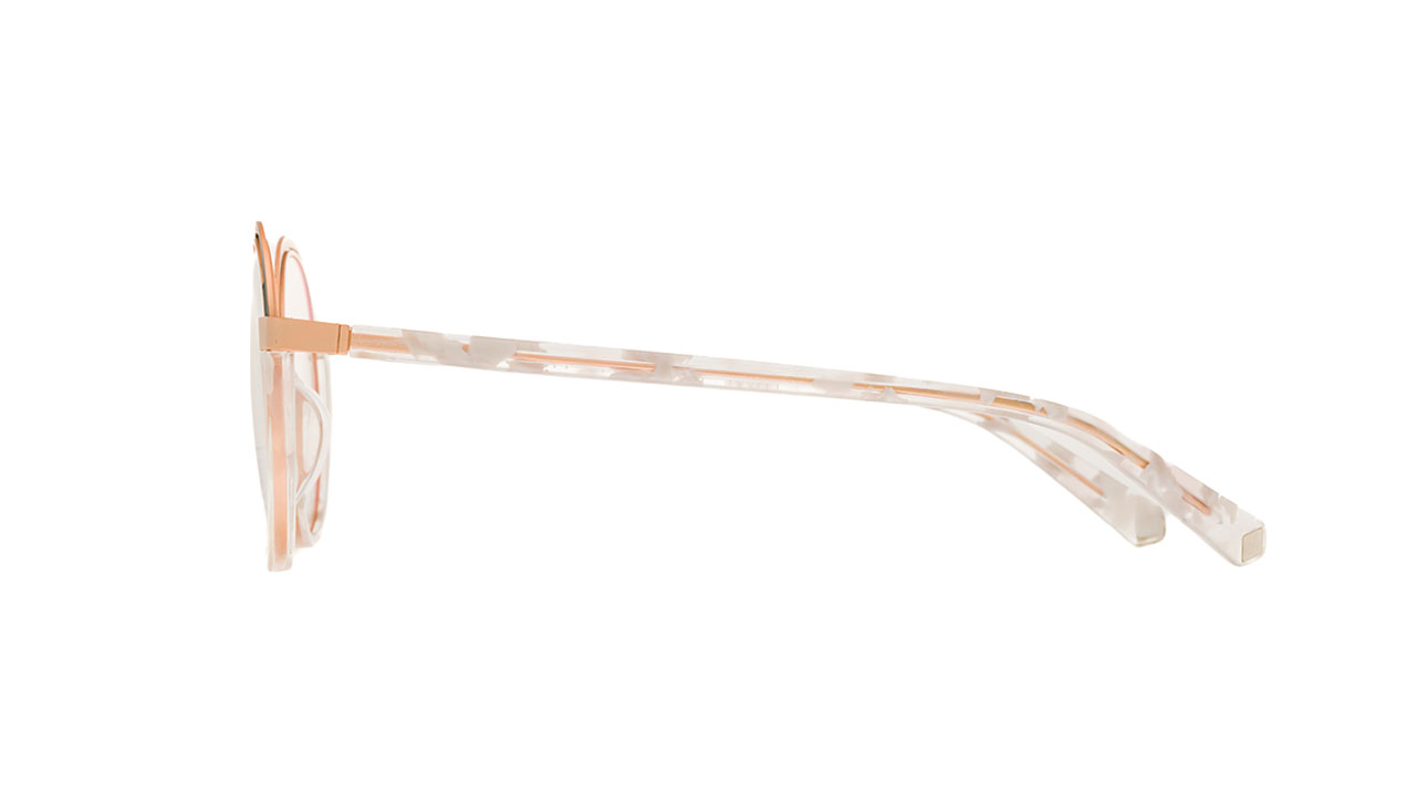 Paire de lunettes de vue Jf-rey-petite Pa097 couleur or rose - Côté droit - Doyle