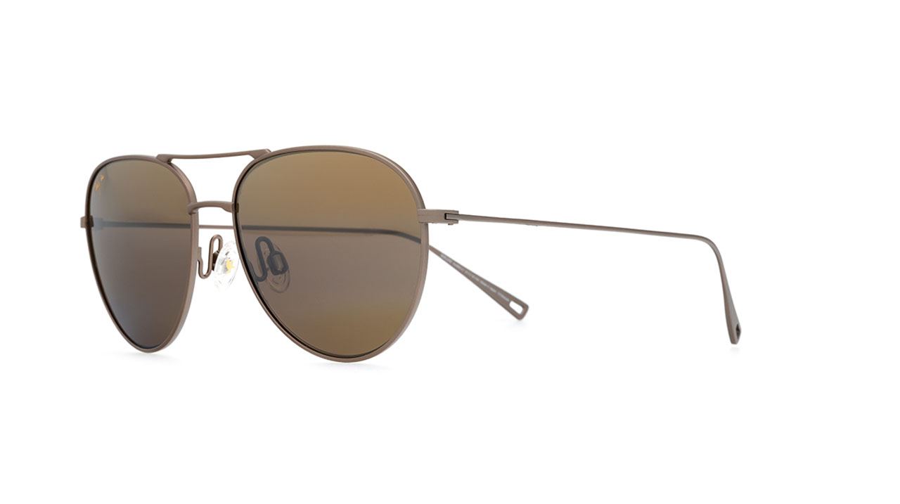 Paire de lunettes de soleil Maui-jim H885 couleur brun - Côté à angle - Doyle