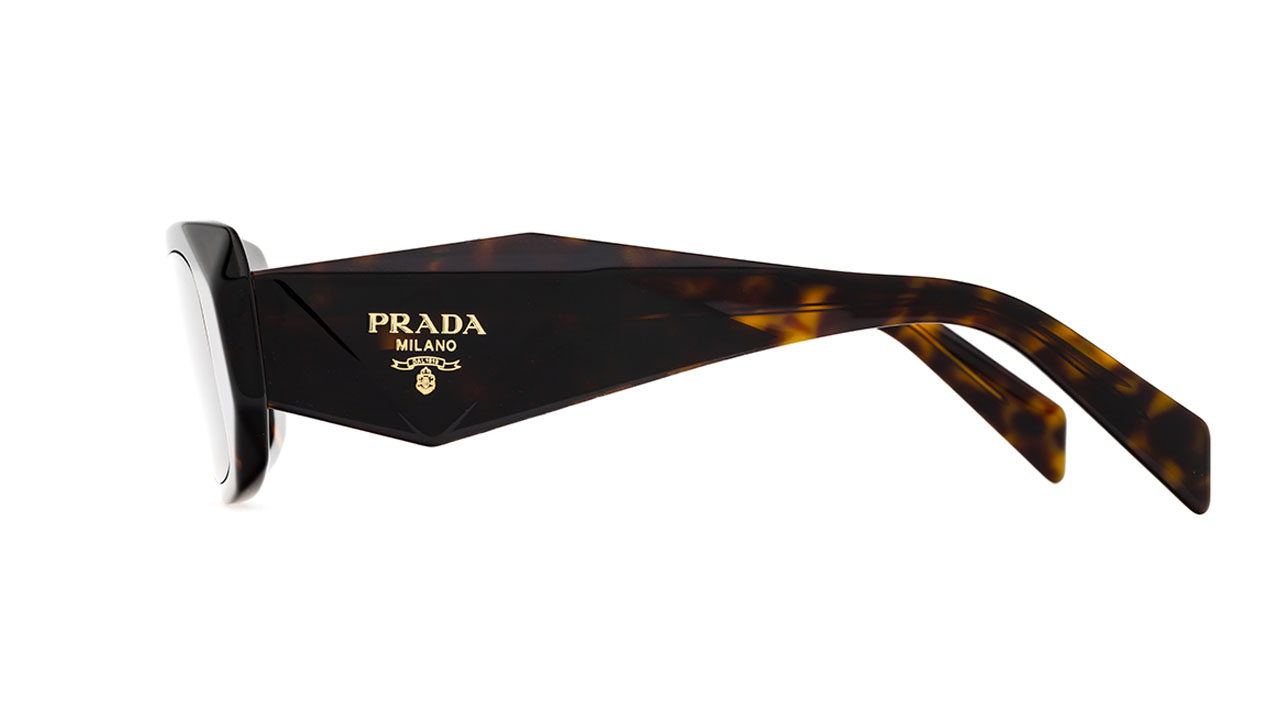 Paire de lunettes de soleil Prada Pr17w /s couleur havane - Côté droit - Doyle