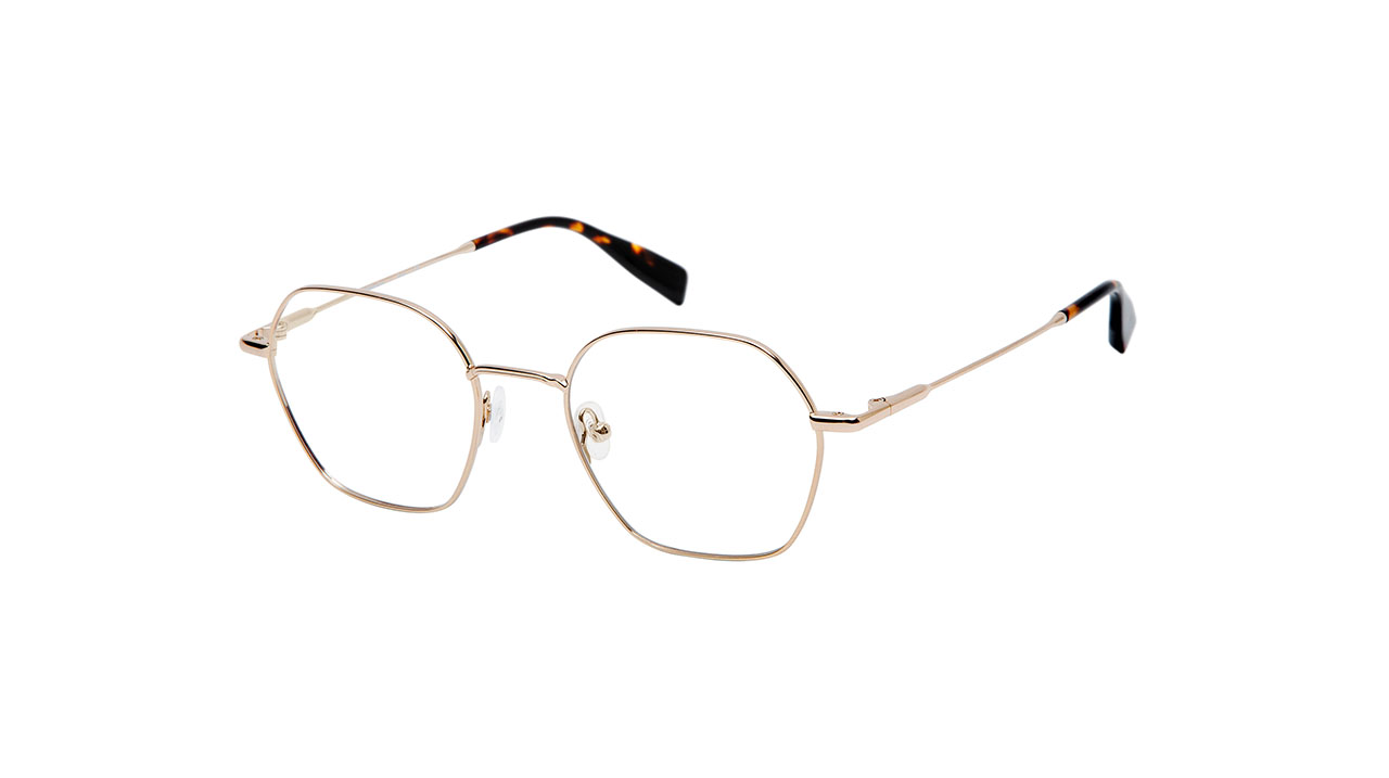 Paire de lunettes de vue Gigi-studio Oporto couleur brun - Côté à angle - Doyle