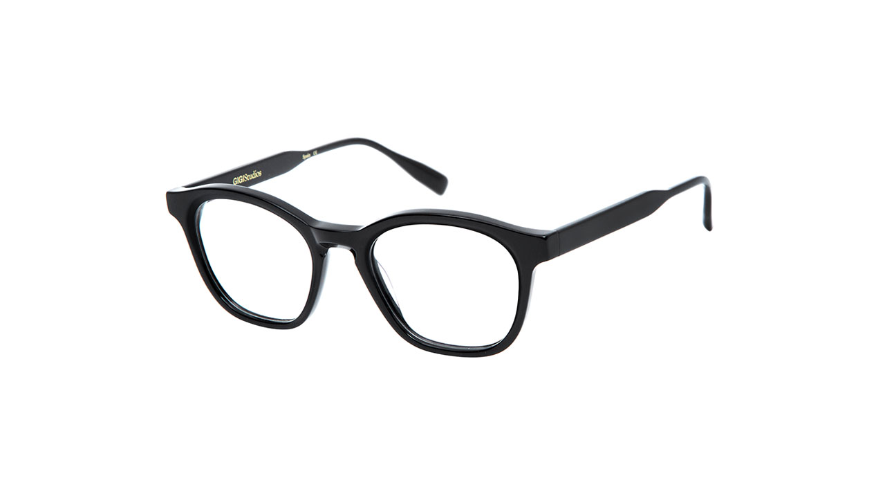 Paire de lunettes de vue Gigi-studios Praga couleur noir - Côté à angle - Doyle