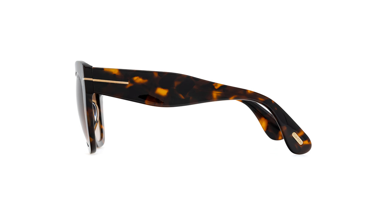 Paire de lunettes de soleil Tom-ford Tf940 /s couleur havane - Côté droit - Doyle