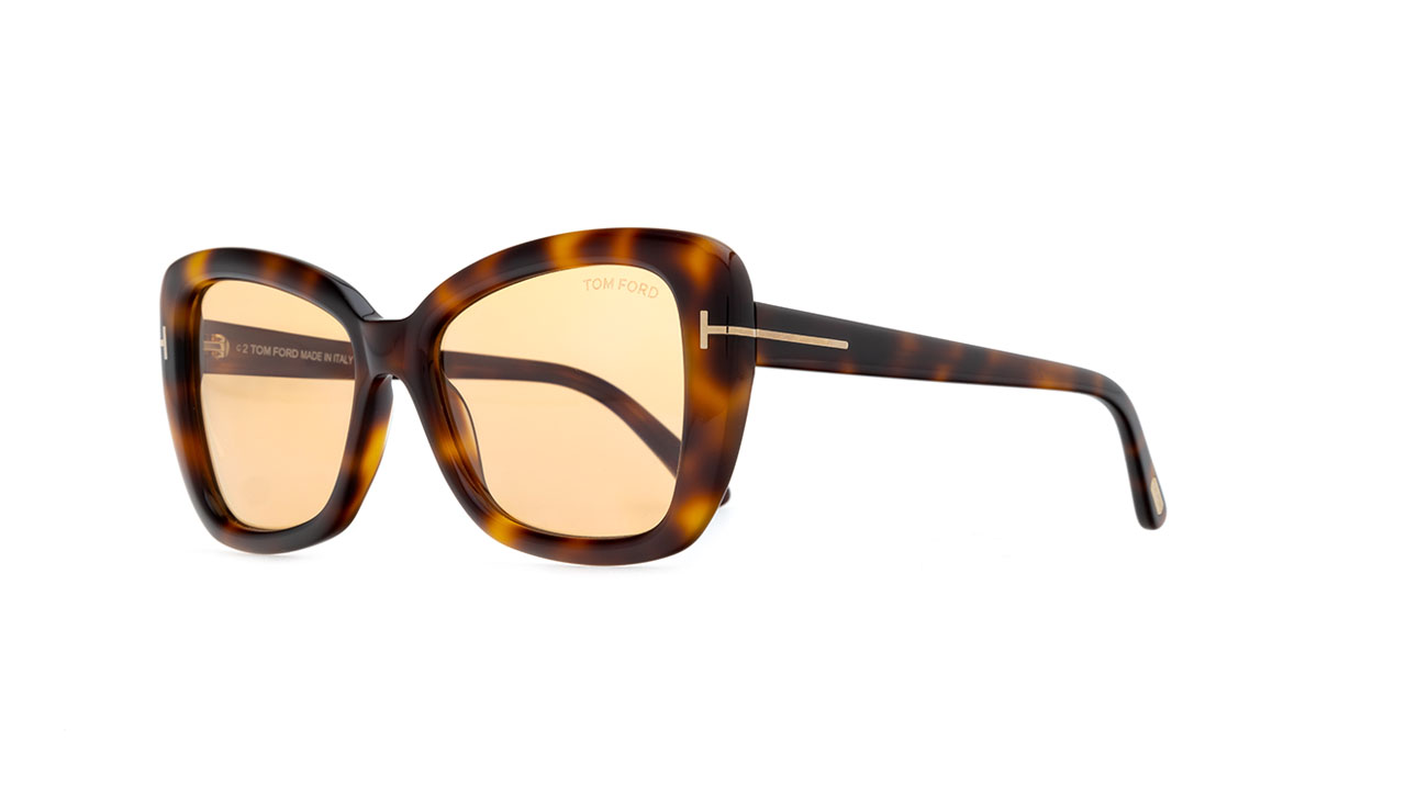 Paire de lunettes de soleil Tom-ford Tf1008 /s couleur brun - Côté à angle - Doyle