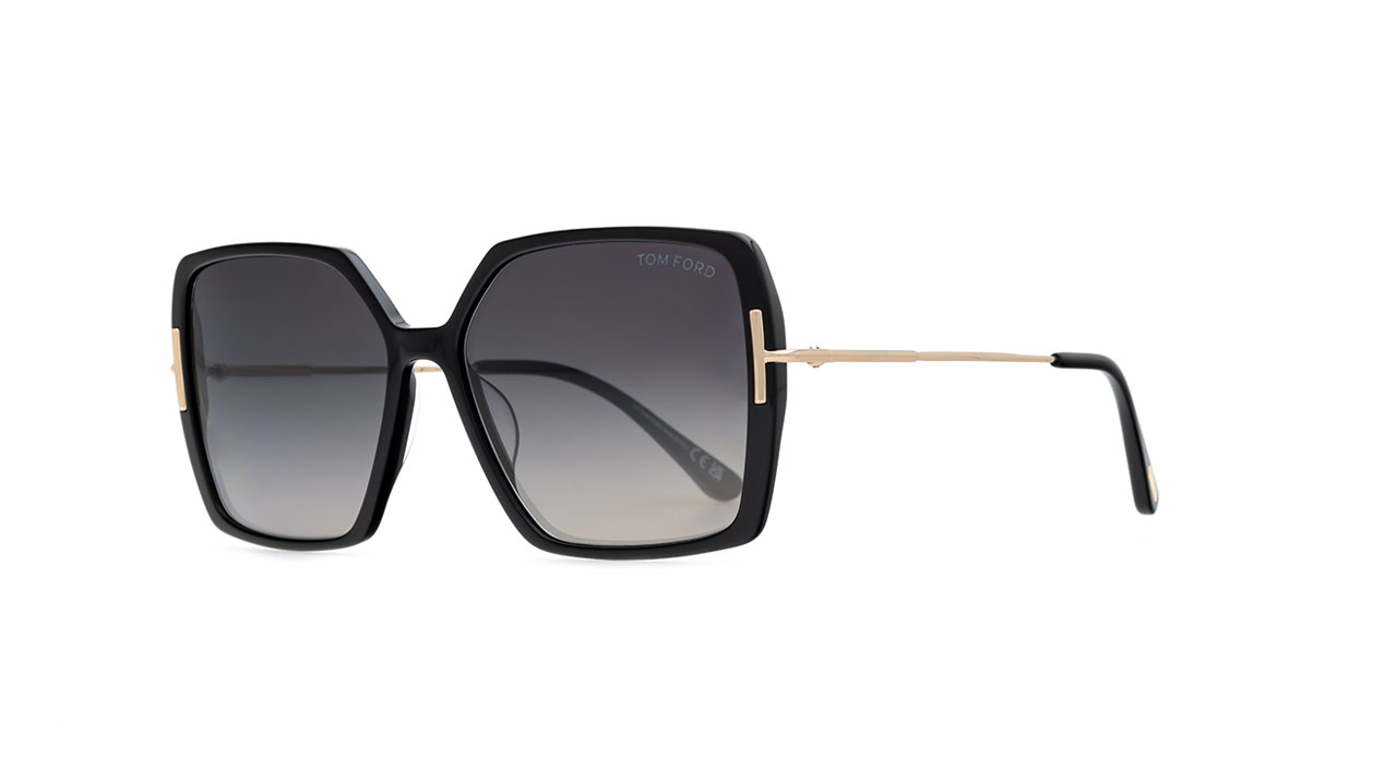 Paire de lunettes de soleil Tom-ford Tf1039 /s couleur noir - Côté à angle - Doyle