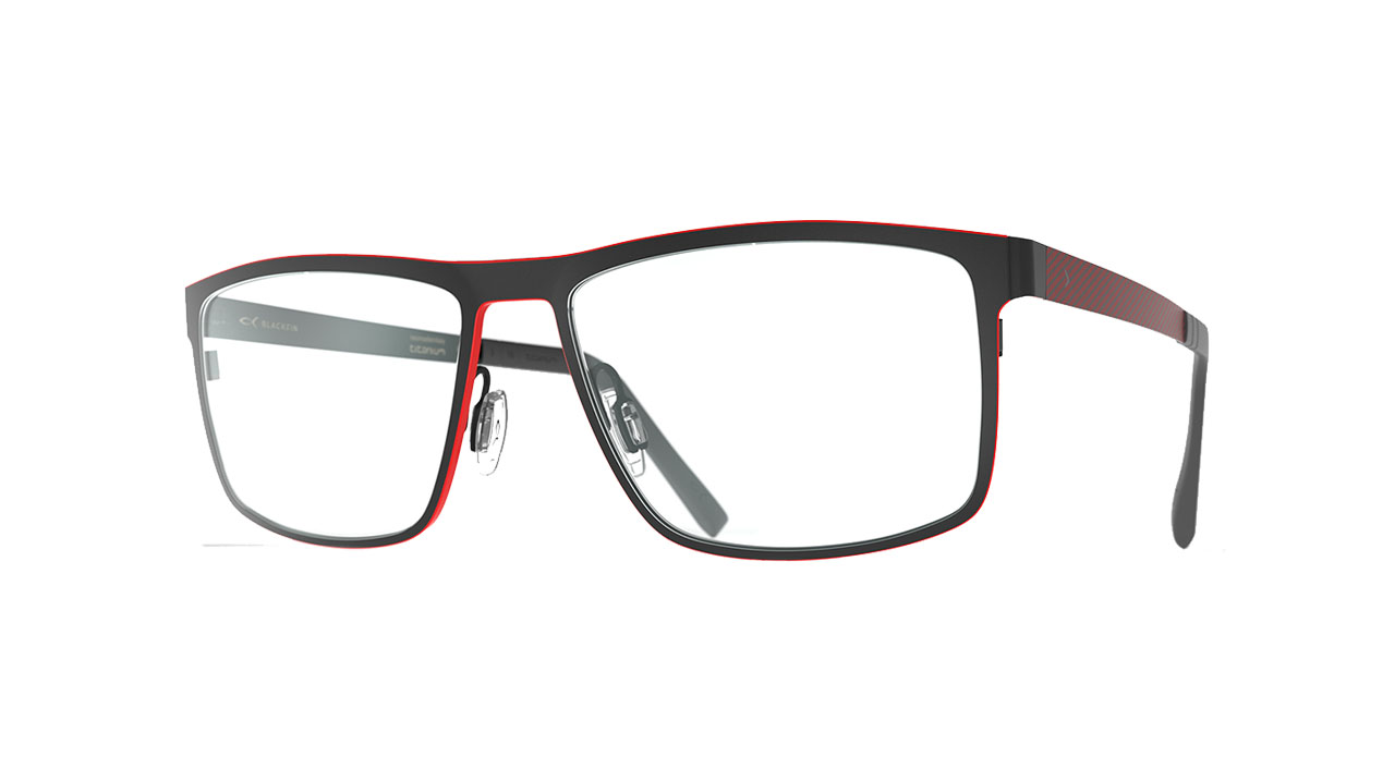 Paire de lunettes de vue Blackfin Bf1001 kingston couleur rouge - Côté à angle - Doyle