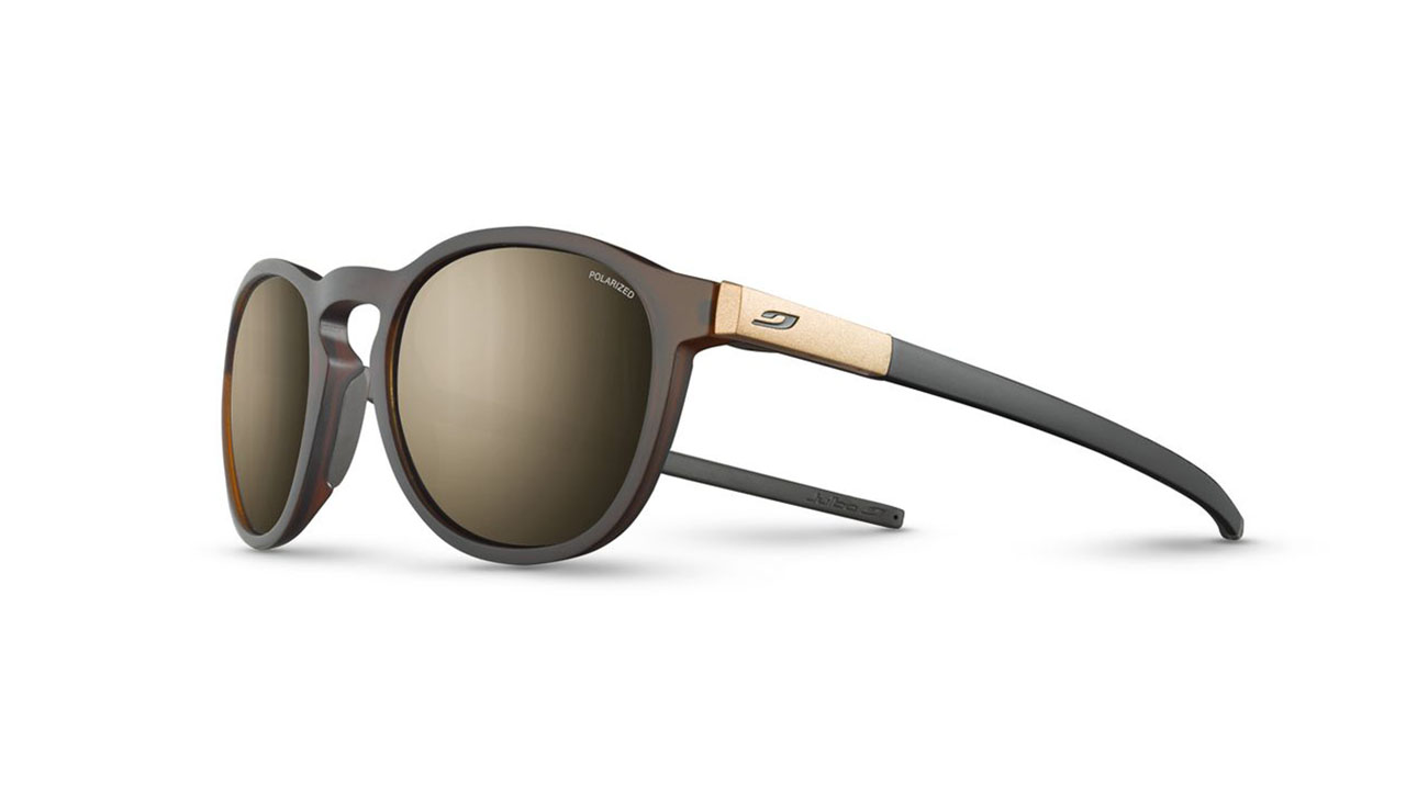 Paire de lunettes de soleil Julbo Js565 shine couleur bronze - Côté à angle - Doyle