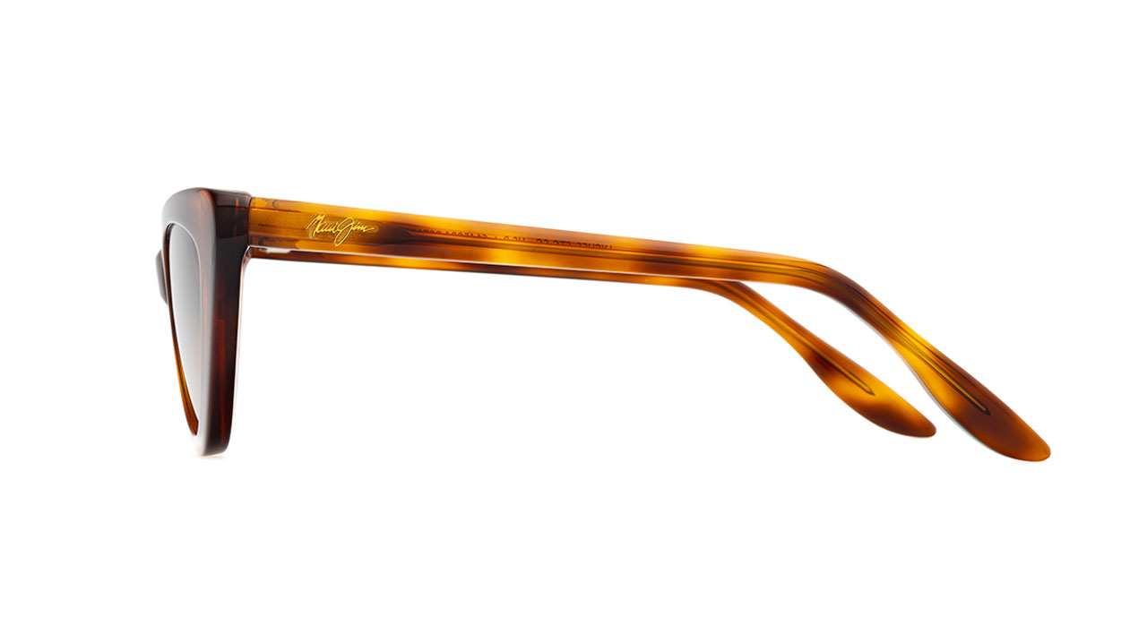 Paire de lunettes de soleil Maui-jim Hs891 couleur brun - Côté droit - Doyle