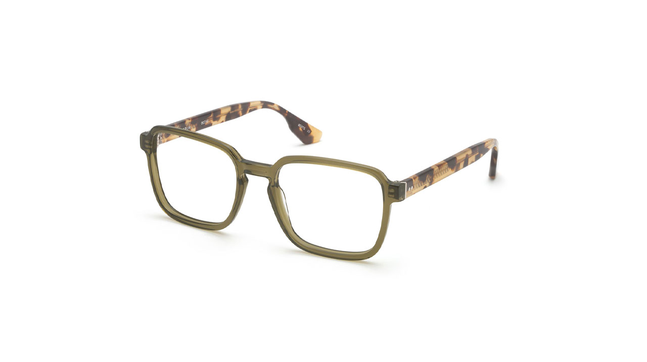Paire de lunettes de vue Krewe Ruffin couleur vert - Côté à angle - Doyle