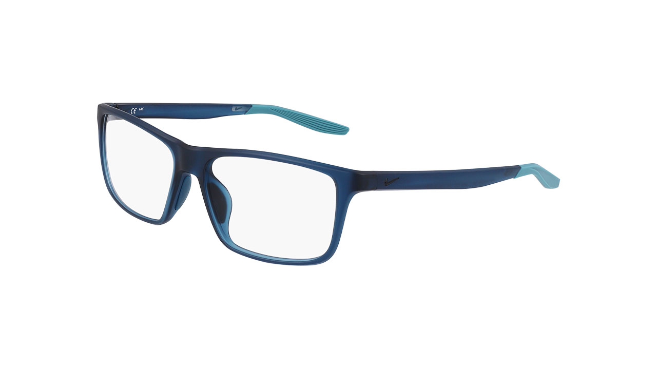 Paire de lunettes de vue Nike 7272 couleur bleu - Côté à angle - Doyle