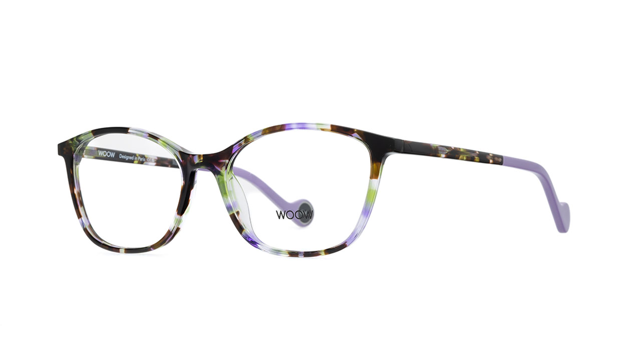 Paire de lunettes de vue Woow Chill out 3 couleur vert - Côté à angle - Doyle