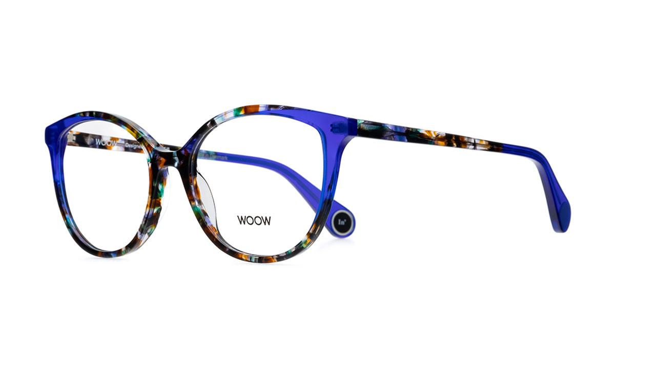 Paire de lunettes de vue Woow Loop in 3 couleur bleu - Côté à angle - Doyle