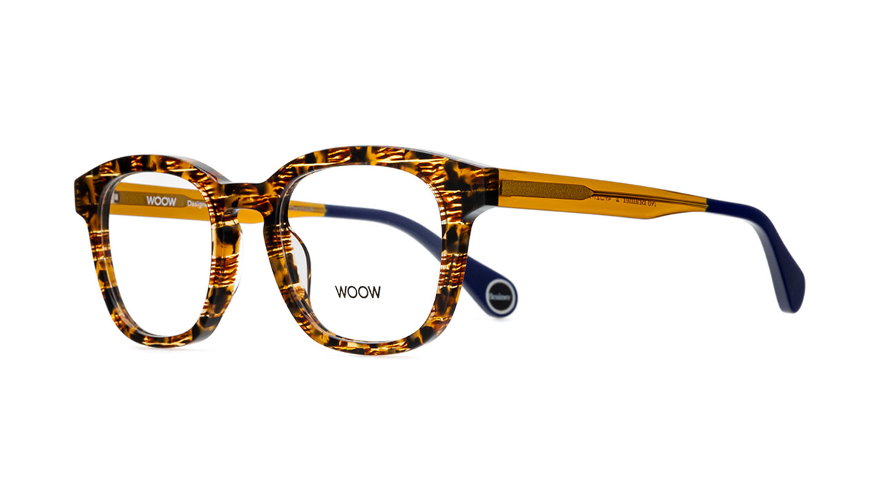 Paire de lunettes de vue Woow No brainer 2 couleur brun - Côté à angle - Doyle