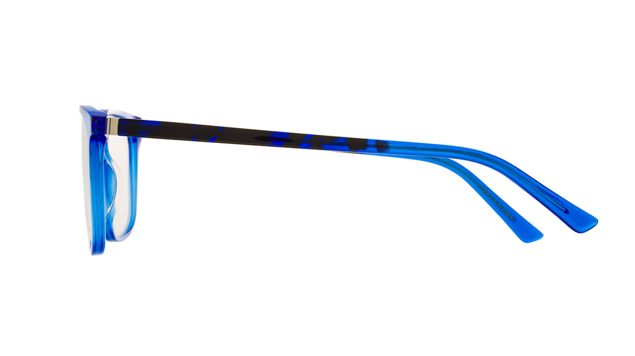 Paire de lunettes de vue Prodesign Elate 2 couleur bleu - Côté droit - Doyle