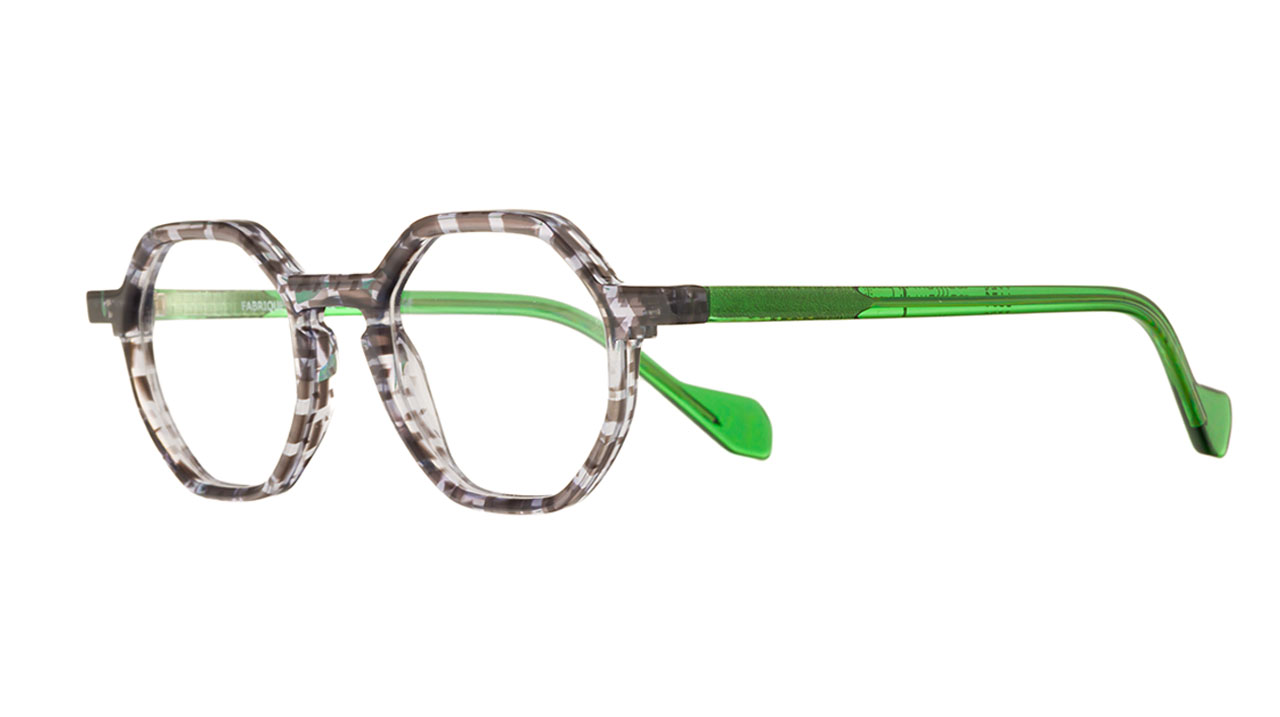 Paire de lunettes de vue Matttew Brasili couleur gris - Côté à angle - Doyle