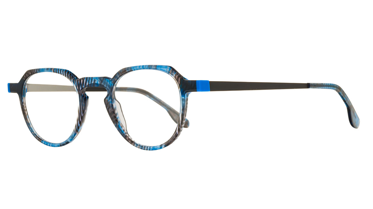 Paire de lunettes de vue Matttew Rimac couleur bleu - Côté à angle - Doyle