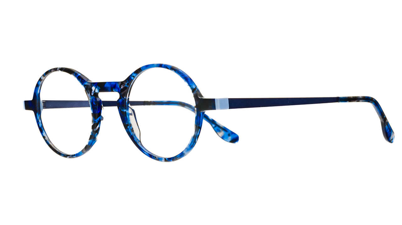 Paire de lunettes de vue Matttew Atrato couleur bleu - Côté à angle - Doyle