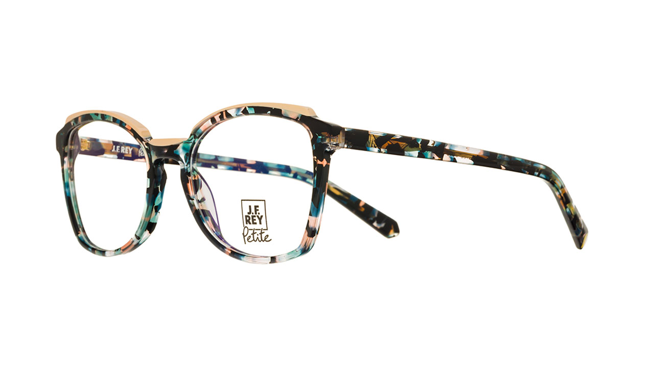 Paire de lunettes de vue Jf-rey-petite Pa102 couleur brun - Côté à angle - Doyle