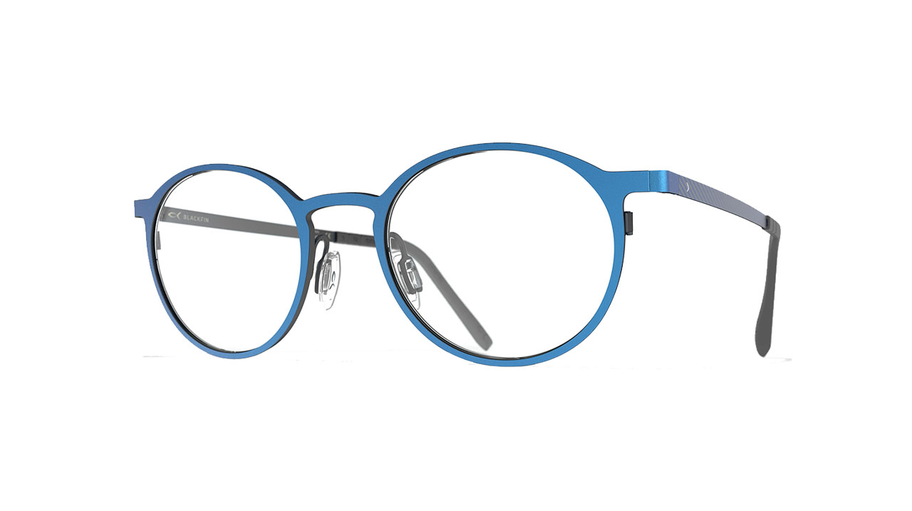 Paire de lunettes de vue Blackfin Bf1005 madison couleur bleu - Côté à angle - Doyle