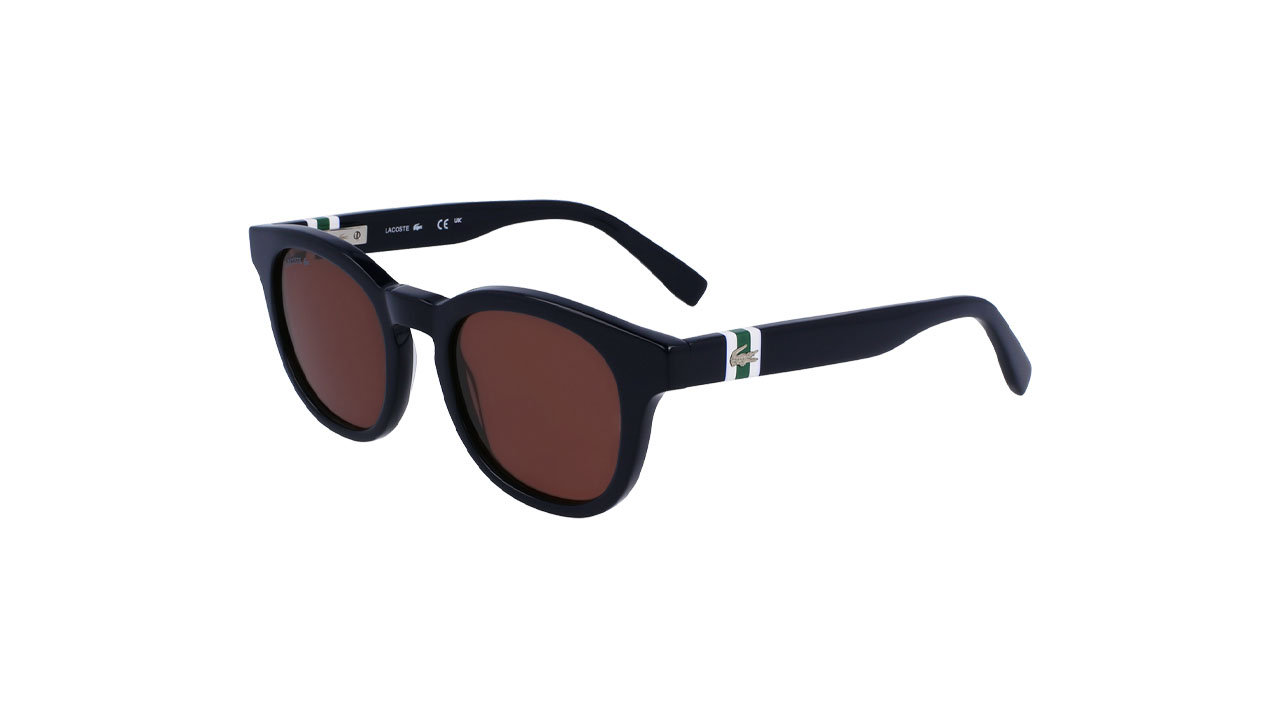 Paire de lunettes de soleil Lacoste L6006s couleur marine - Côté à angle - Doyle