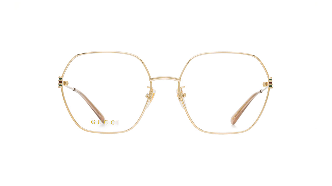 Paire de lunettes de vue Gucci Gg1285o couleur or - Doyle