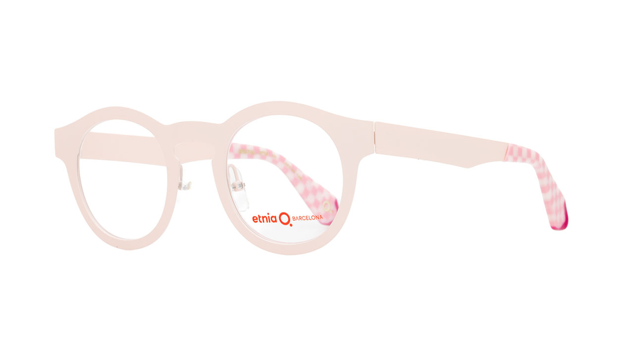 Paire de lunettes de vue Etnia-barcelona Brutal no.10 couleur rose - Côté à angle - Doyle