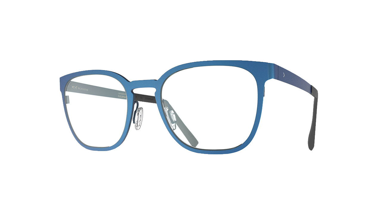 Paire de lunettes de vue Blackfin Bf1004 brookwood couleur bleu - Côté à angle - Doyle