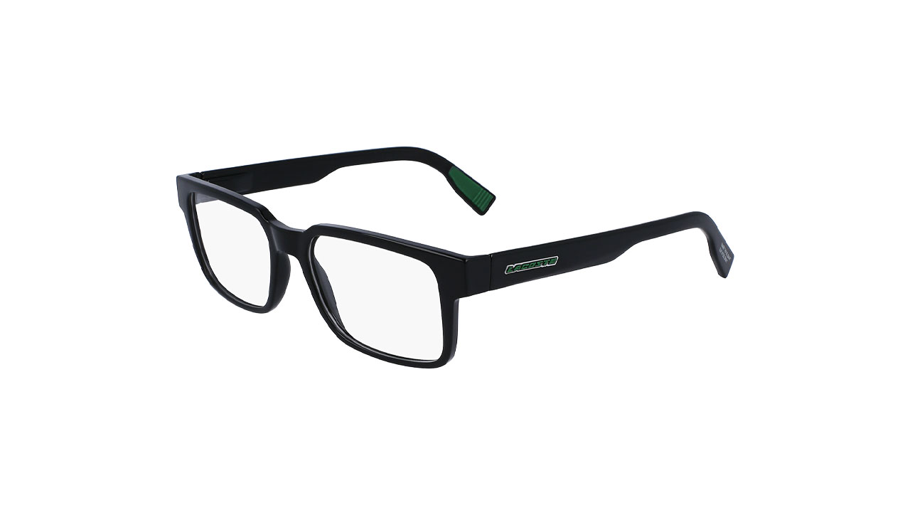 Paire de lunettes de vue Lacoste L2928 couleur noir - Côté à angle - Doyle