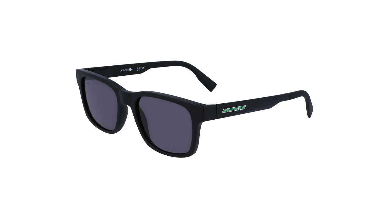 Paire de lunettes de vue Lacoste L3656s couleur noir - Côté à angle - Doyle
