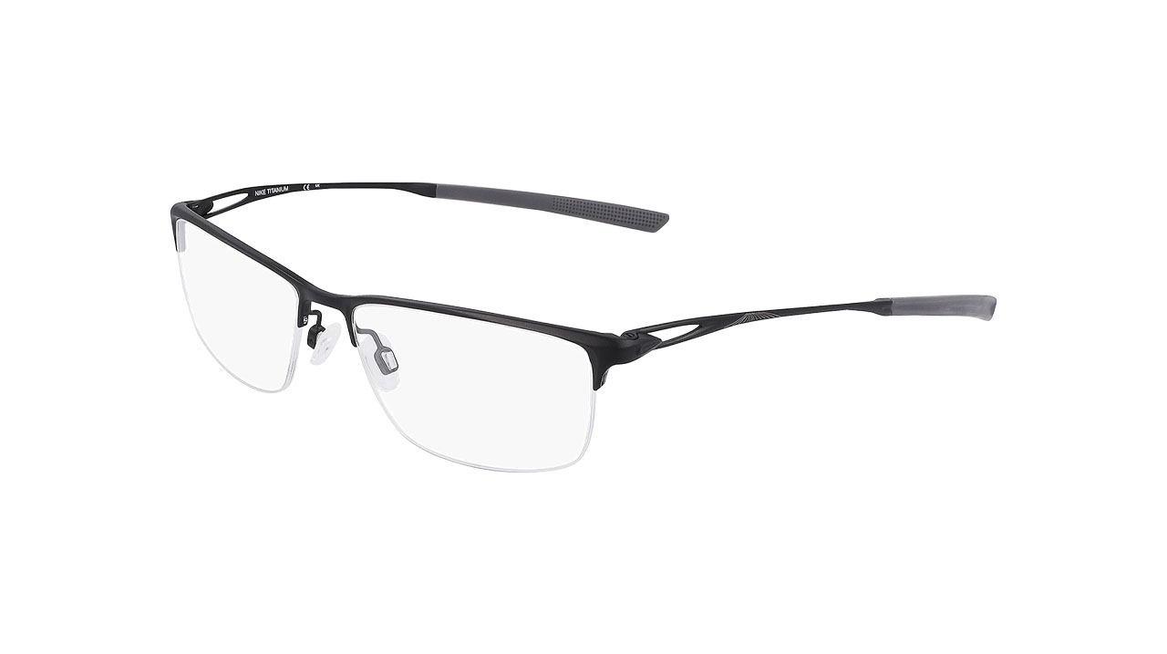 Paire de lunettes de vue Nike 6064 couleur gris - Côté à angle - Doyle