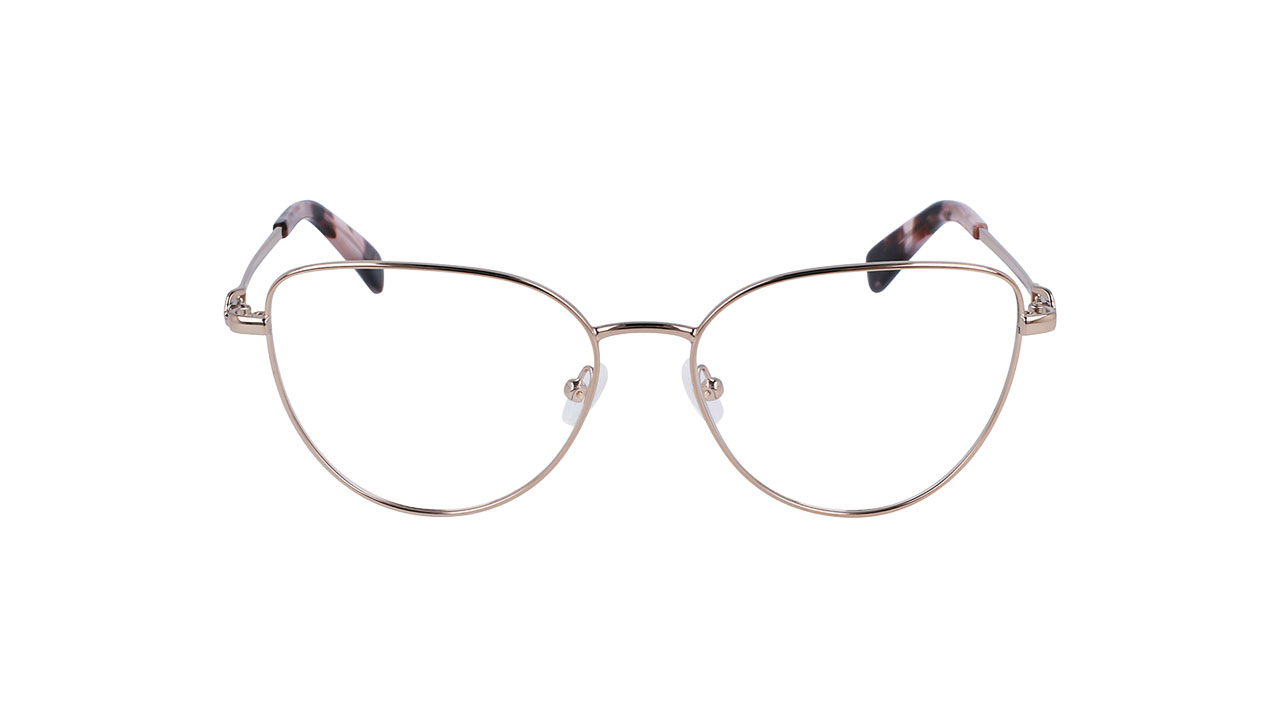 Paire de lunettes de vue Longchamp Lo2158 couleur or rose - Doyle