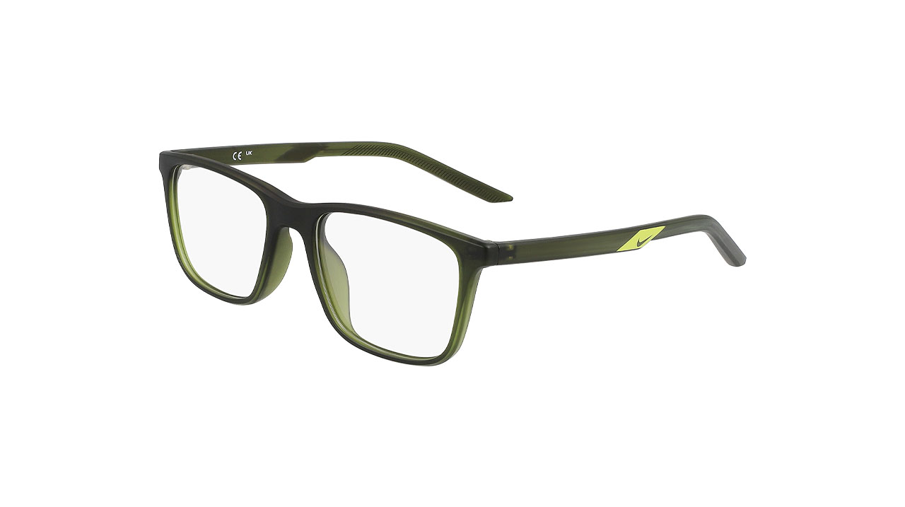 Paire de lunettes de vue Nike 5543 couleur gris - Côté à angle - Doyle