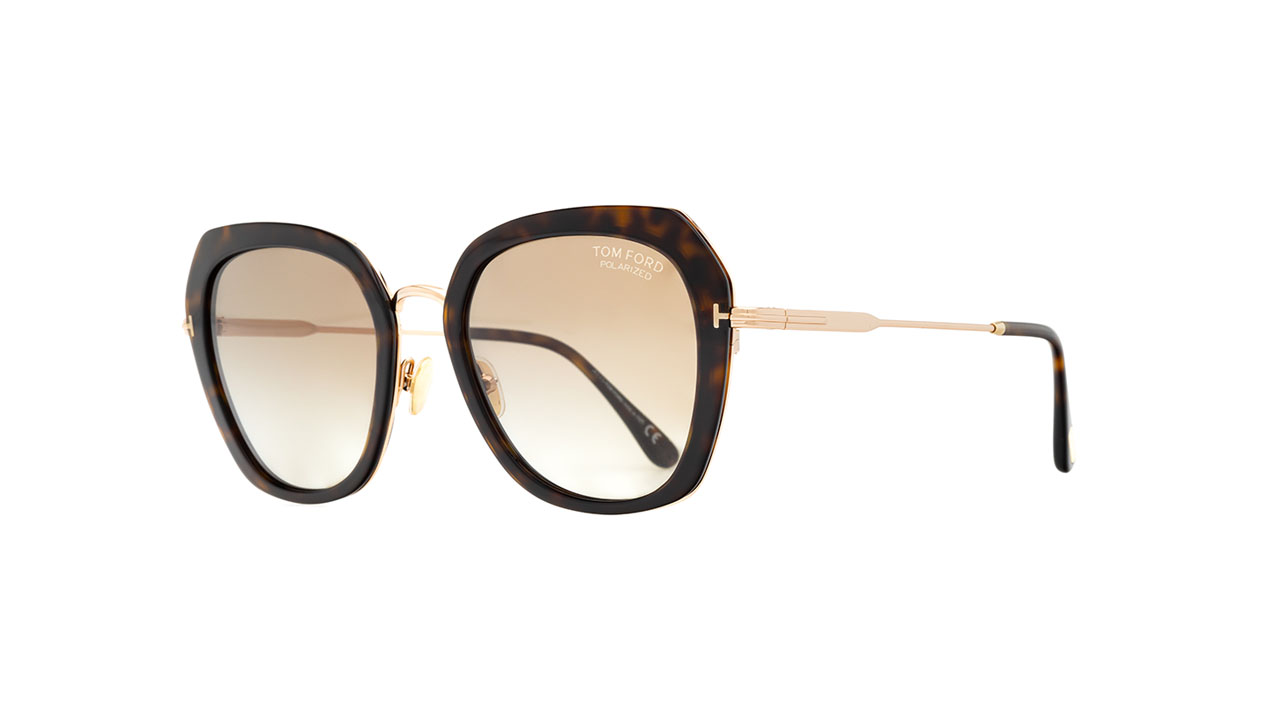 Paire de lunettes de soleil Tom-ford Tf792 /s couleur brun - Côté à angle - Doyle