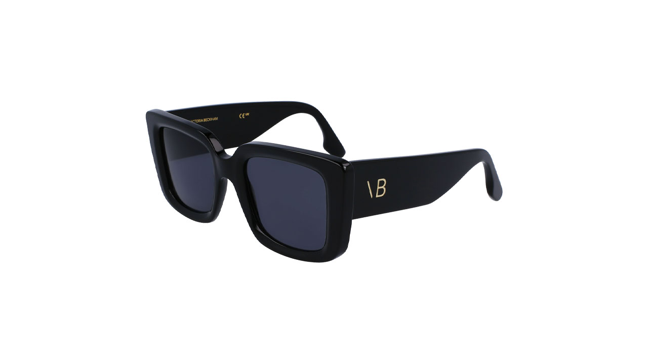 Paire de lunettes de soleil Victoria-beckham Vb653s couleur noir - Côté à angle - Doyle