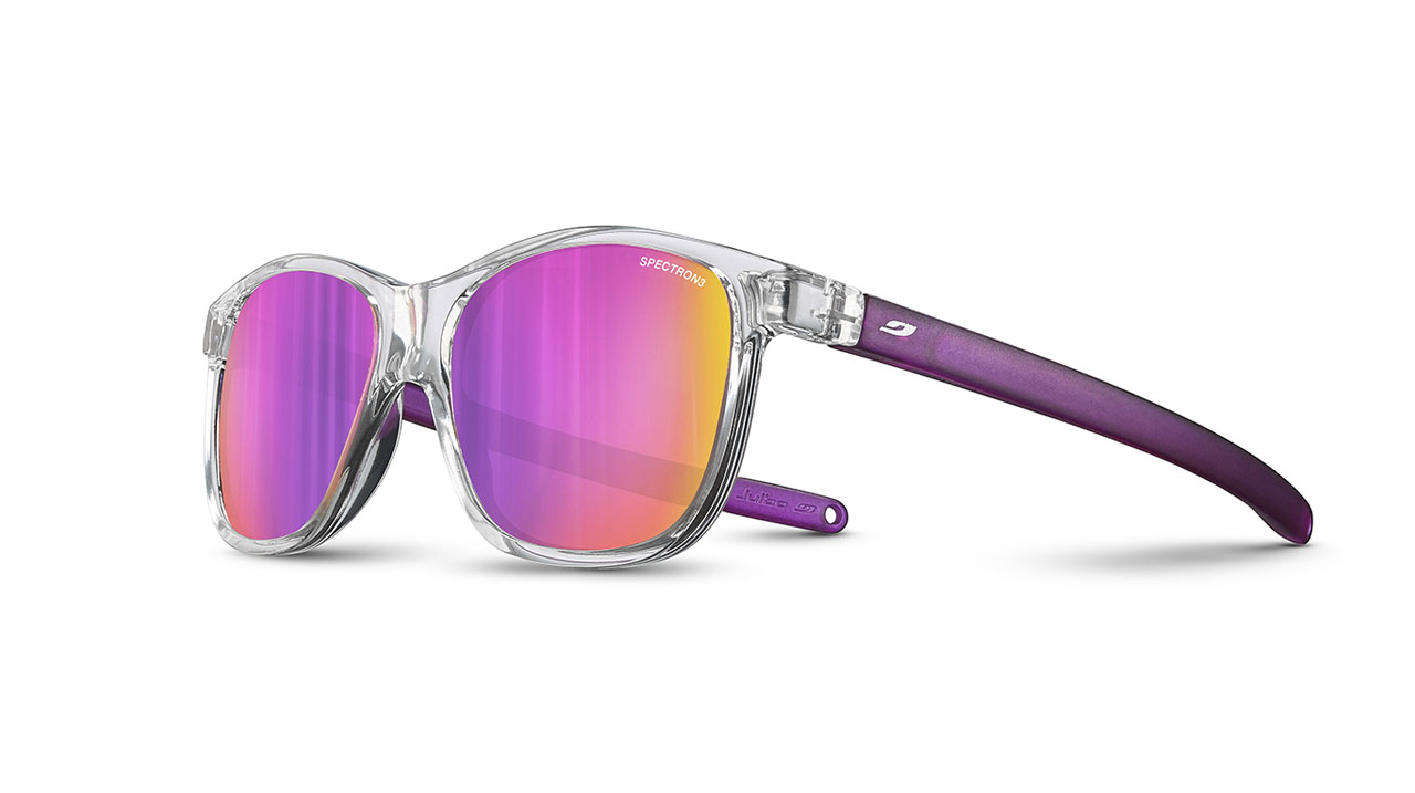 Paire de lunettes de soleil Julbo Js559 turn 2 couleur mauve - Côté à angle - Doyle