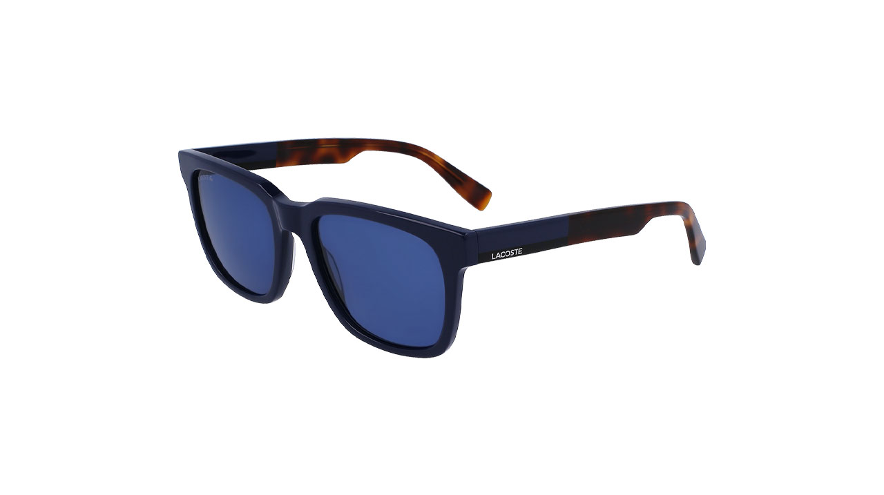 Paire de lunettes de soleil Lacoste L996s couleur marine - Côté à angle - Doyle