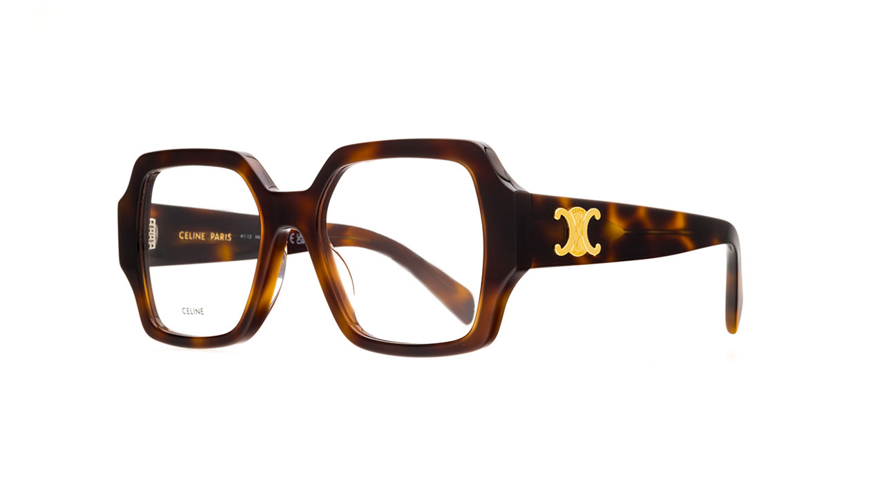 Paire de lunettes de vue Celine-paris Cl50132i couleur brun - Côté à angle - Doyle