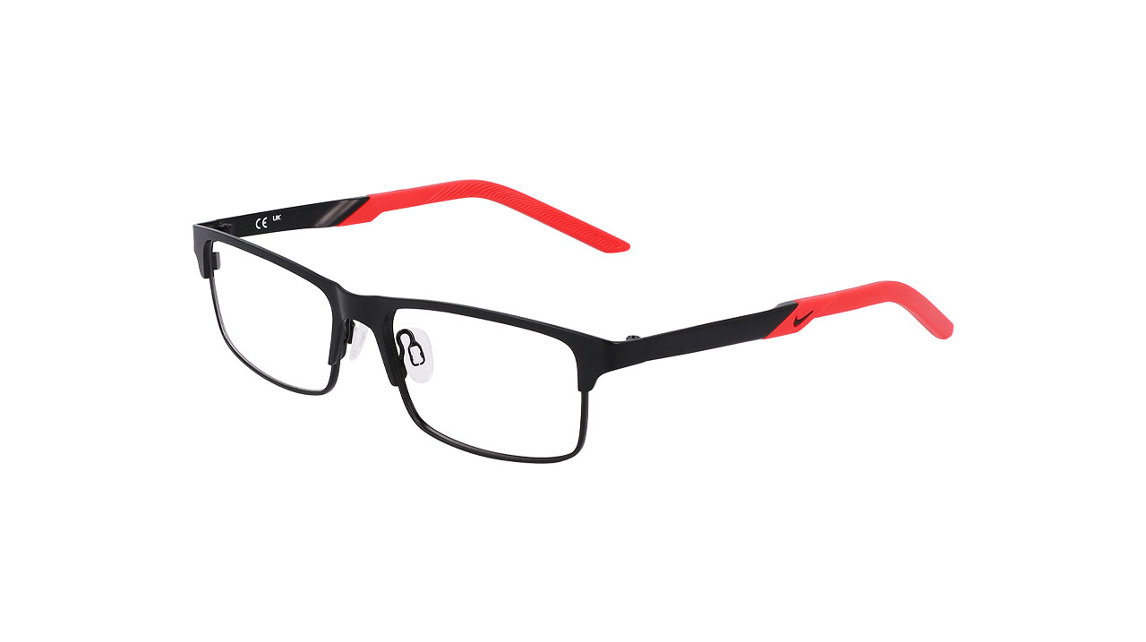 Paire de lunettes de vue Nike 5592 couleur rouge - Côté à angle - Doyle