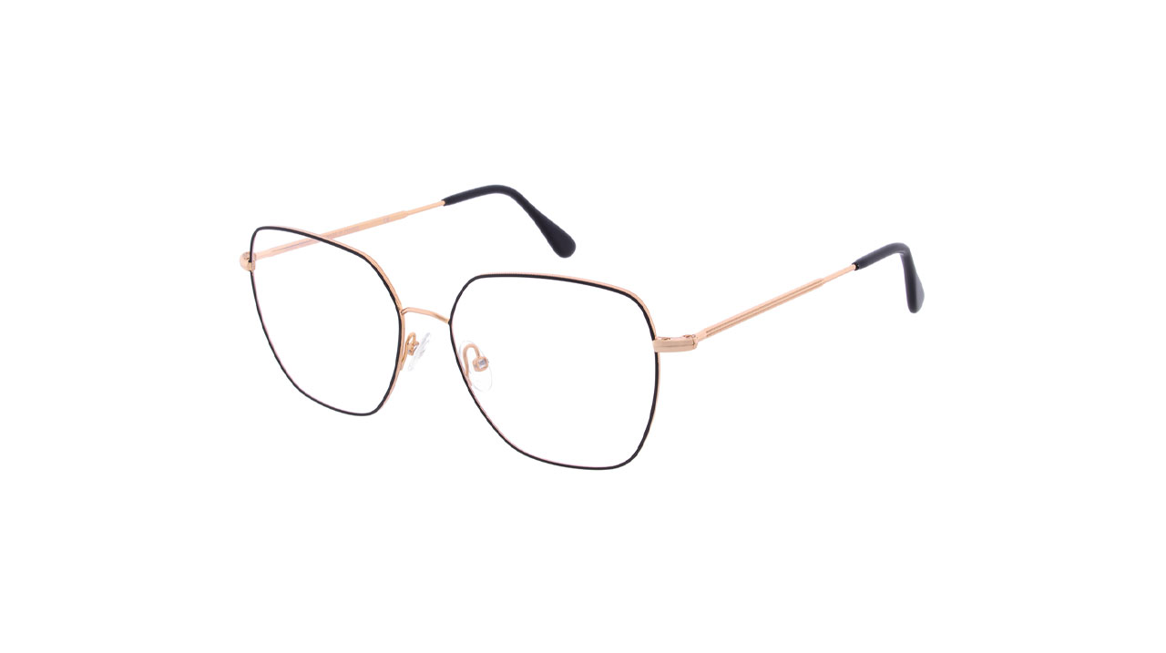 Paire de lunettes de vue Andy-wolf 4771 couleur noir - Côté à angle - Doyle