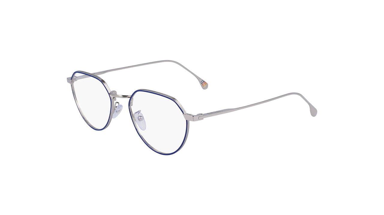Paire de lunettes de vue Paul-smith Fisher couleur bleu - Côté à angle - Doyle