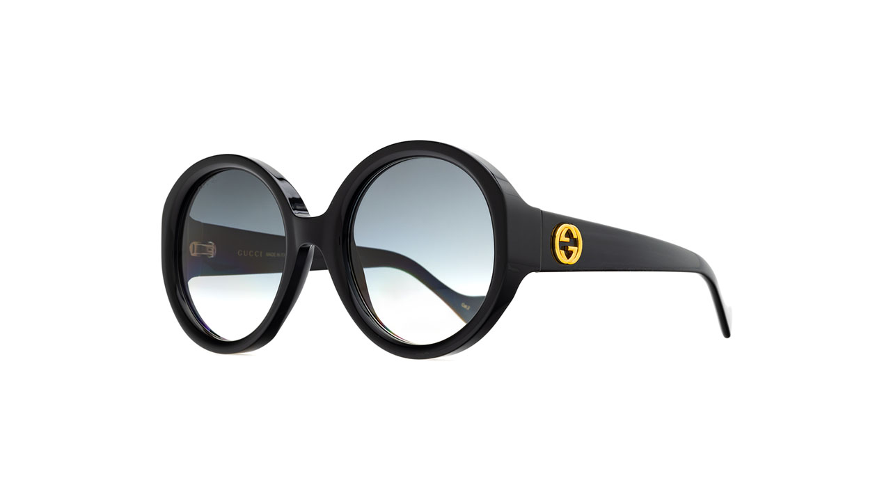 Paire de lunettes de soleil Gucci Gg1256s couleur noir - Côté à angle - Doyle