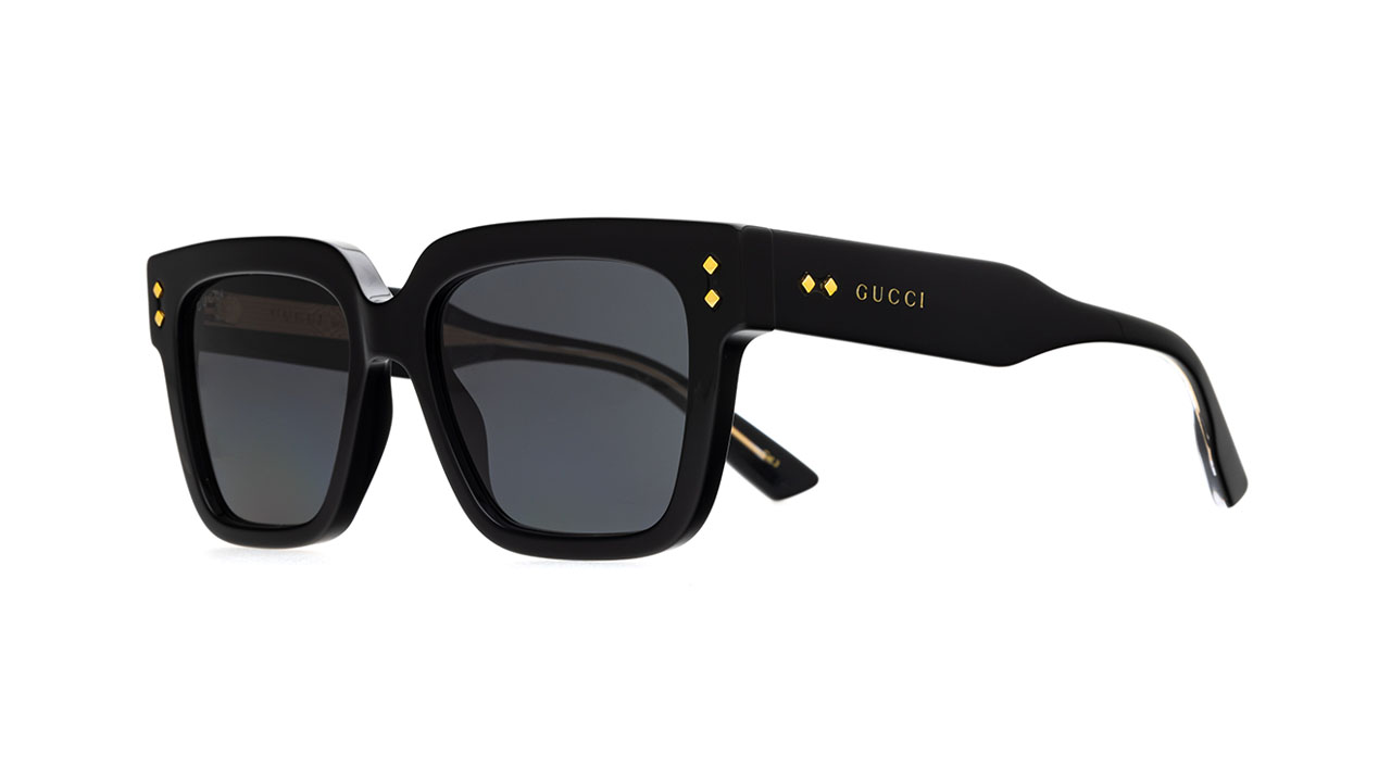 Paire de lunettes de soleil Gucci Gg1084s couleur noir - Côté à angle - Doyle