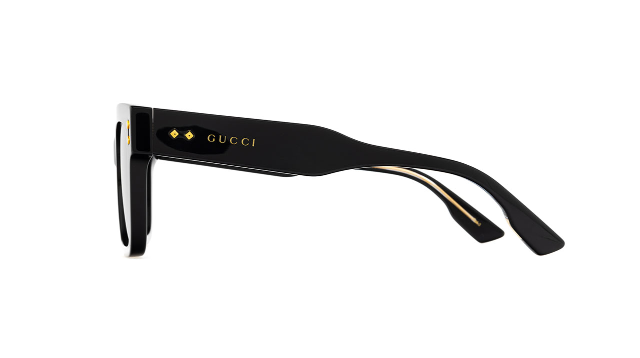Paire de lunettes de soleil Gucci Gg1084s couleur noir - Côté droit - Doyle