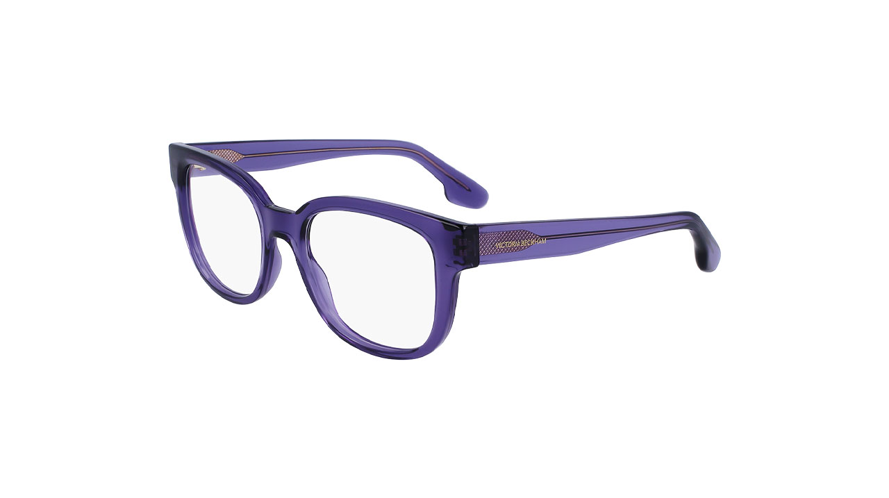 Paire de lunettes de vue Victoria-beckham Vb2651 couleur mauve - Côté à angle - Doyle