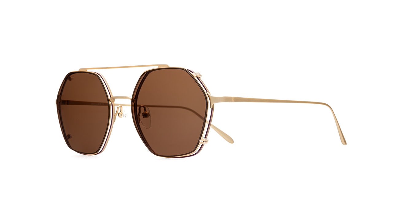 Sunglasses Atelier-78 Laura clip, rose gold colour - Doyle