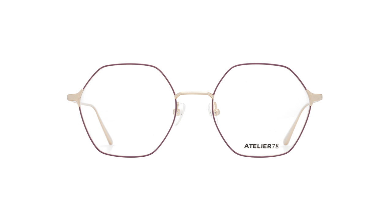 Glasses Atelier-78 Laura, gold prune colour - Doyle