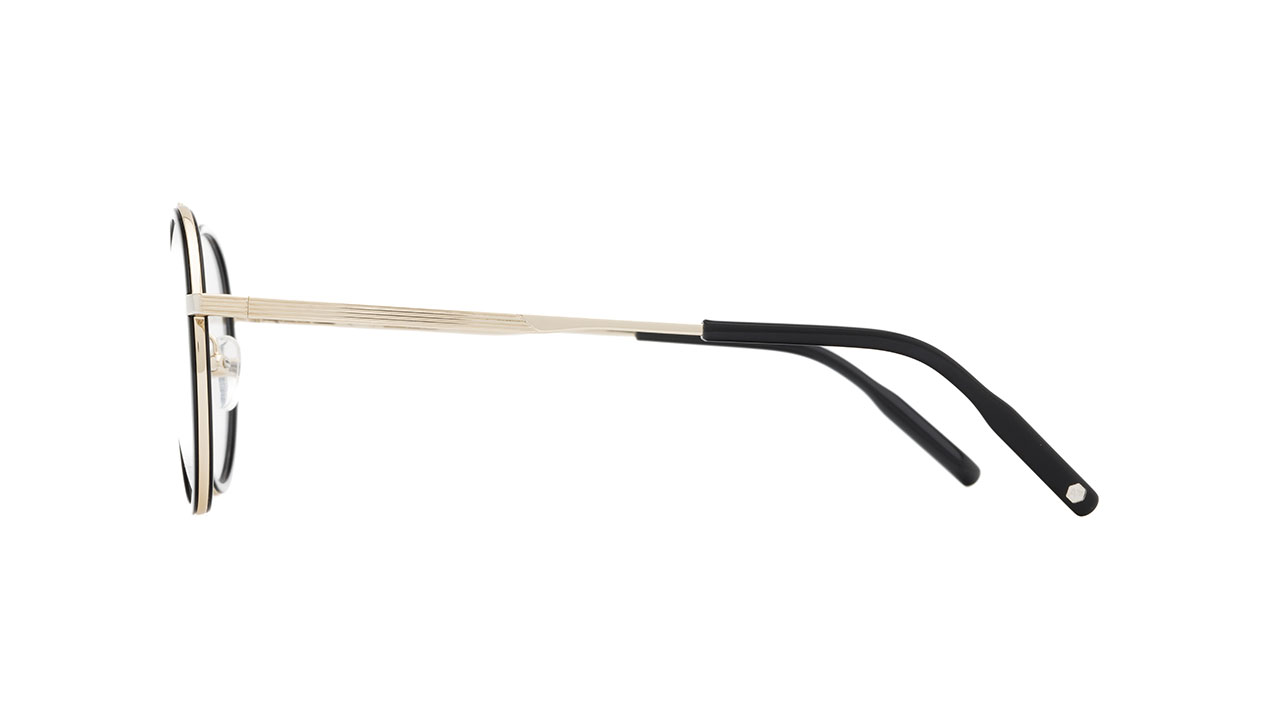 Paire de lunettes de vue Atelier-78 Alex couleur noir or - Côté droit - Doyle